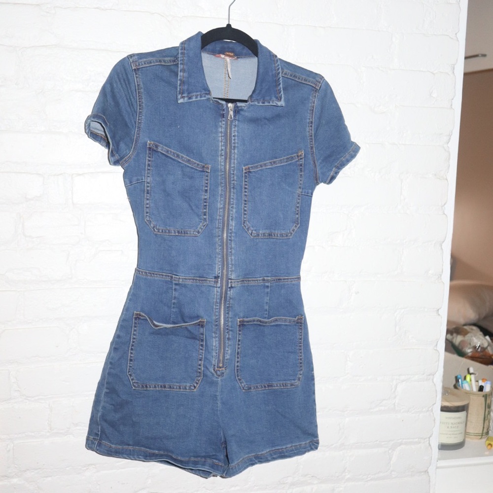 Free People Denim Jumper